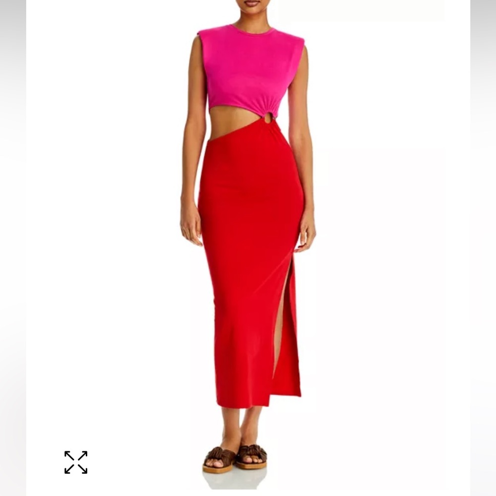 Fore Cut Out Midi Dress